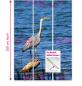 Preview: Flächenvorhang Fischreiher   3er Set, Schiebegardine, Schiebegardinen, blickdicht, Flächenvorhang blickdicht, Schiebevorhang,